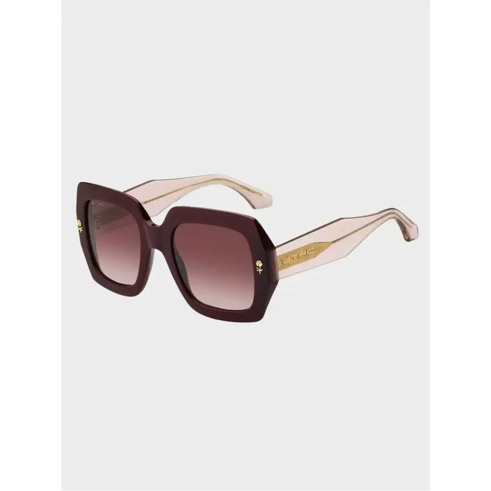 New Etro ETRO0011/S 0LHF3X Burgundy Frame Women's Sunglasses Authentic